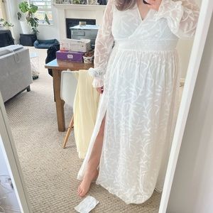 White Baltic Born Bridget Textured Maxi Dress - 3XL (new with tags on)